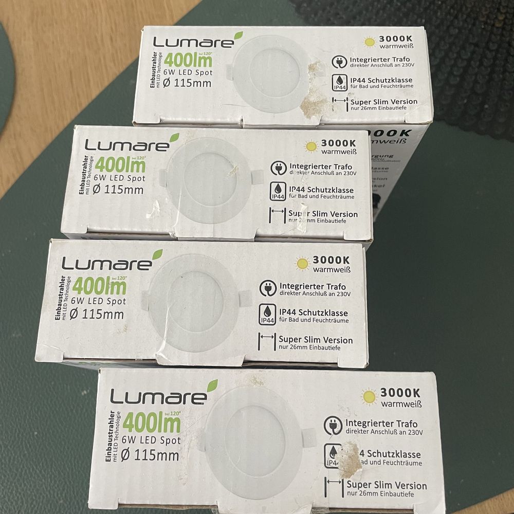 Lumare Reflektor LED do zabudowy 6 W 230 V IP44