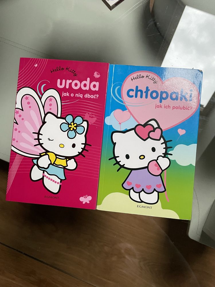 Ksiażki Hello Kitty „uroda jak o nią dbać” „chłopaki jak ich polubić”