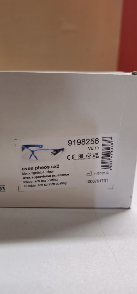 Okulary uvex pheos cx2 10szt