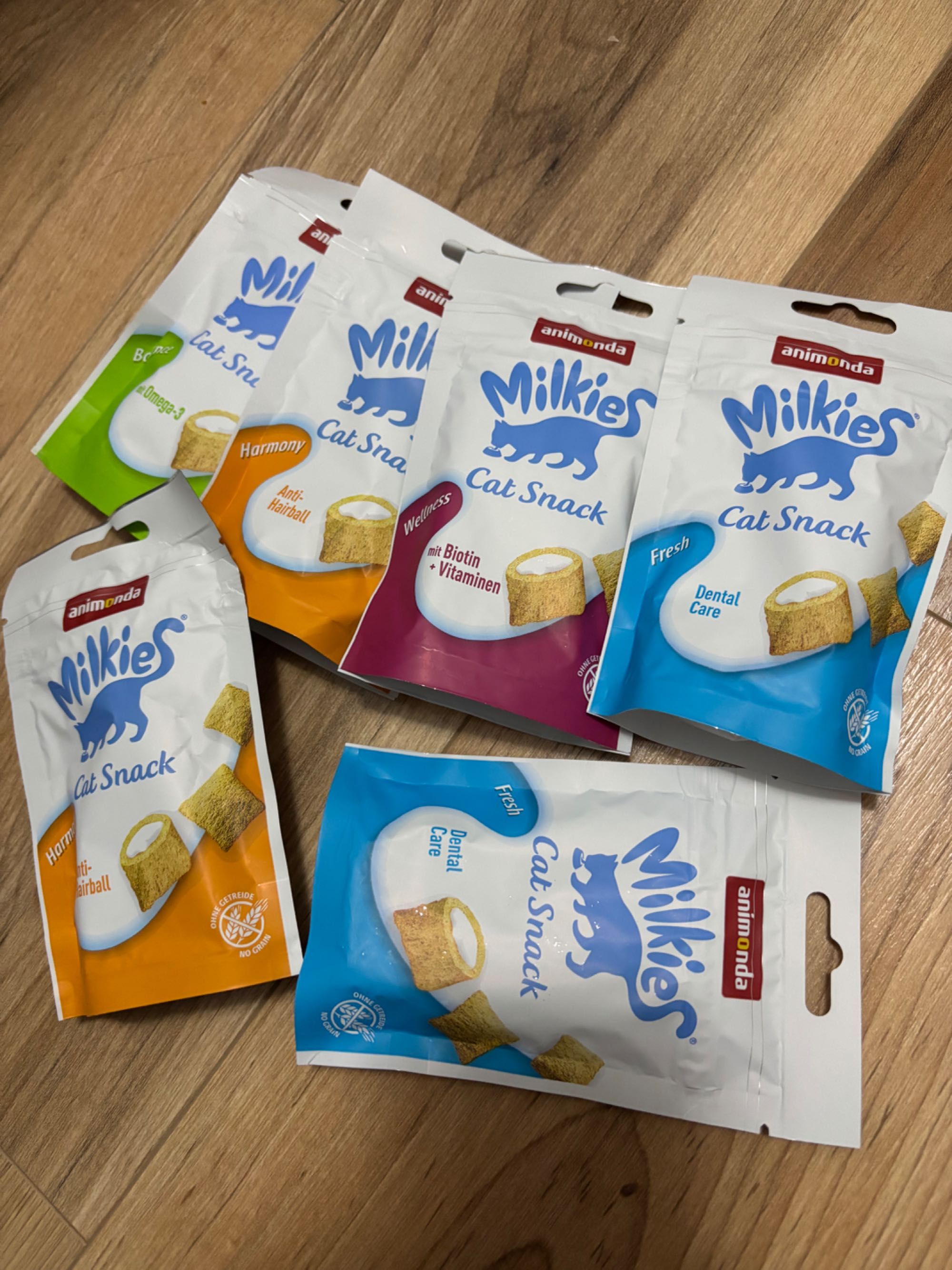 5pudełek smaczków animonda milkies cat snack przysmak nagroda dla kota