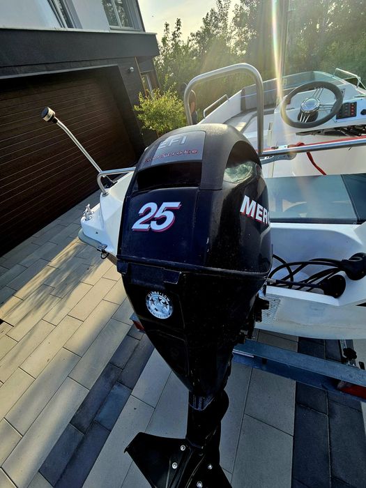 Łódka Kruger Delta E, Mercury 25km, przyczepka, łódź