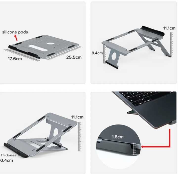 Алюмінієва підставка для ноутбука llano laptop stand
