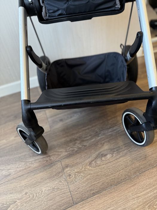 Дитячий візок коляска Cybex Balios s lux soho grey 3в1 база адаптери