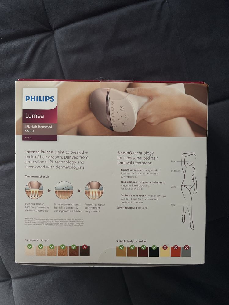 Фотоепілятор Philips Lumea IPL Removal 9900