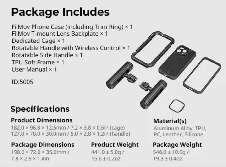 Клітка SmallRig cage для камери відео айфон 15 16 Pro / Pro Max