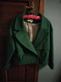zielona kurtka, żakiet
