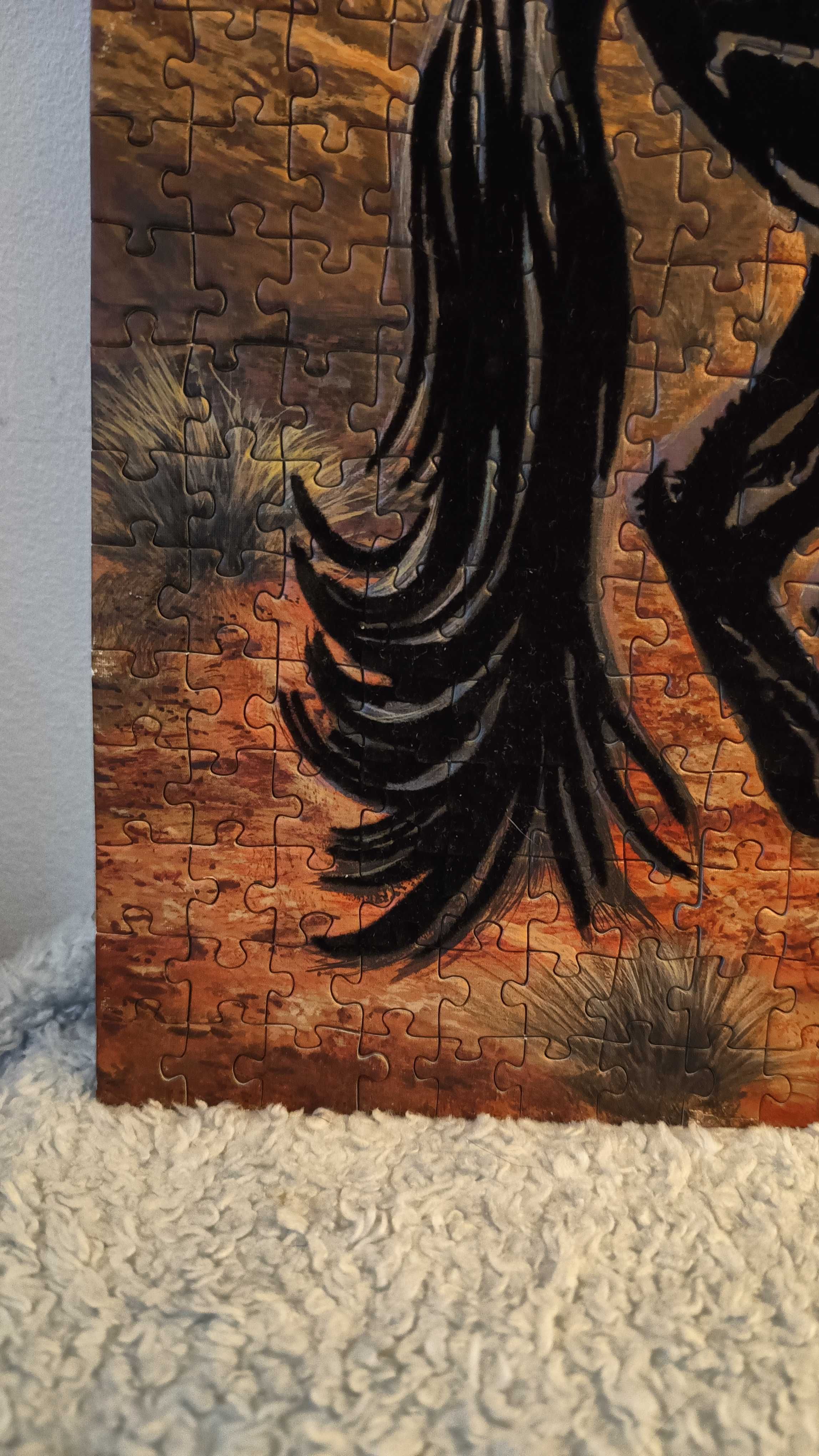 Obraz puzzle koń mustang
