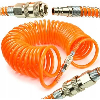 Wąż pneumatyczny spiralny 6x8mm 15m PE