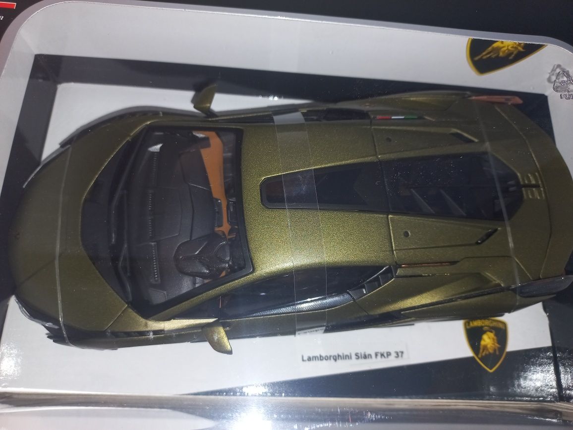 Bburago Lamborghini Sian FKP 37 zielony, skala 1:18