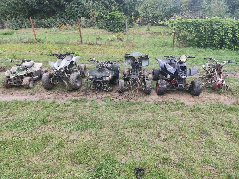 Quad 110-125 części tłumik plastiki oś piasty amortyzatory rama wahacz