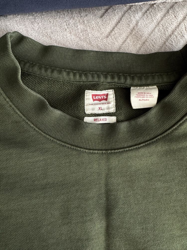 Кофта Світшот Levis Relaxed Розмір L-XL Зелена Оригінал Левіс