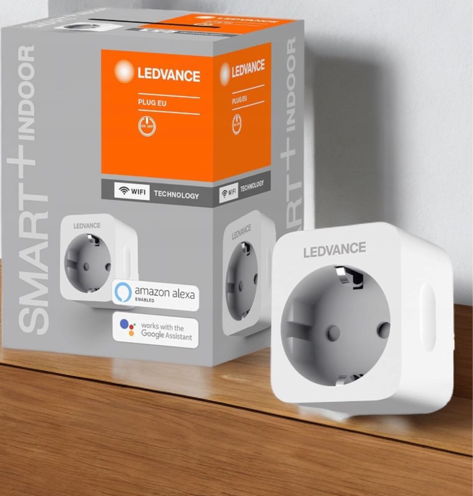 Ledvance Smart+ Gniazdko Wi-Fi, licznik prądu, Alexa Google