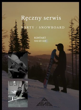 Ręczny serwis narciarski (nart, desek snowboardowych)