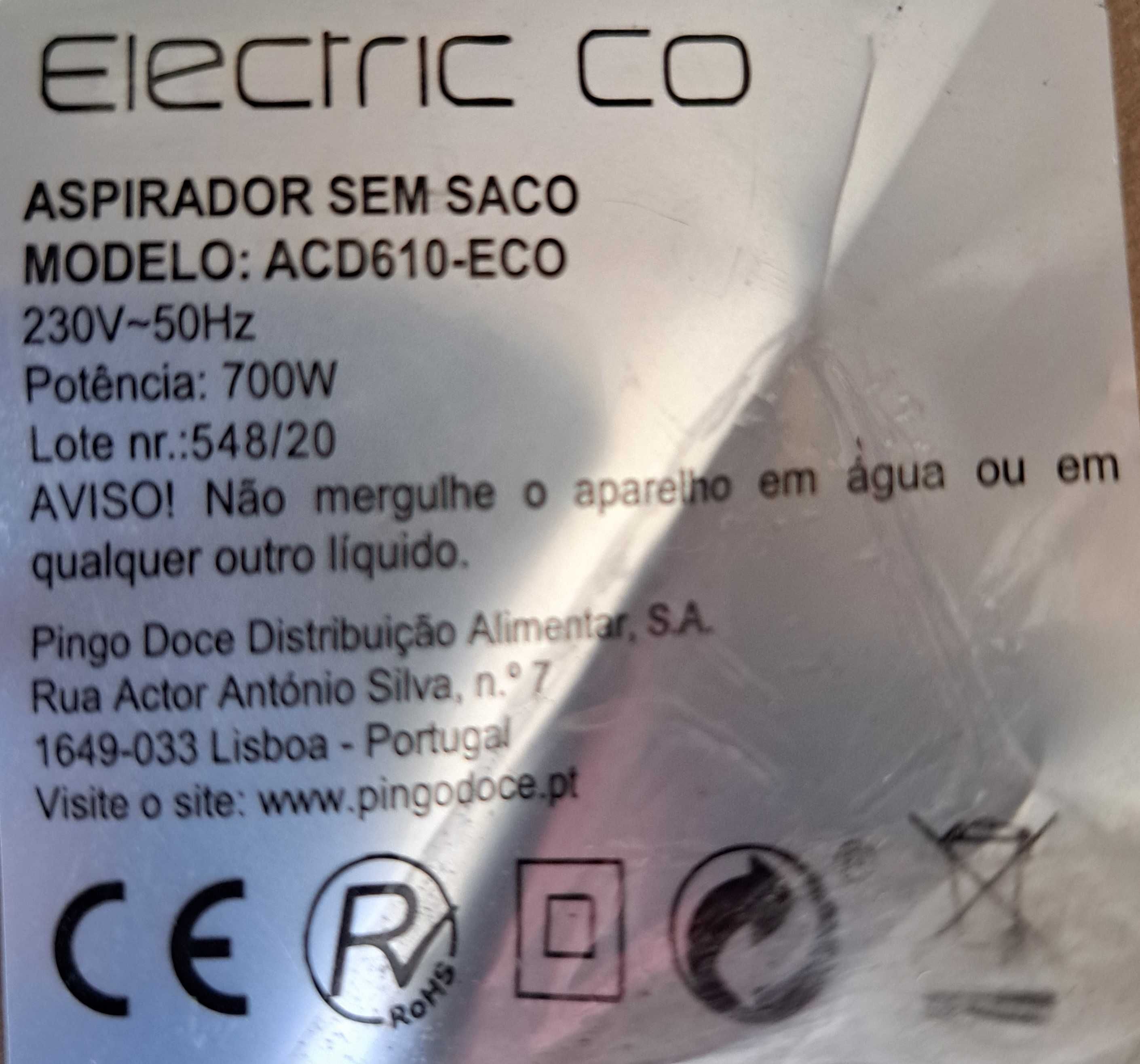 Motor, enrolador e filtro para aspirador sem saco Eletric Co