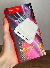 Акція! Power Bank на 20000mAh Hoco J100A White / Павербанк Хоко 10.5Вт