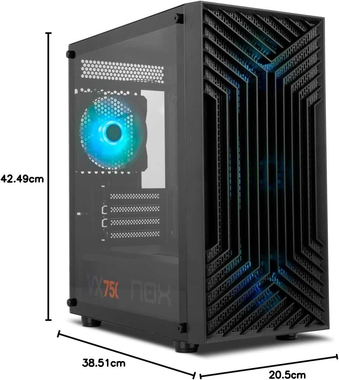 Корпус пк NOX  Infinity Epsilon Mid-Tower M-ATX/ITX ARGB