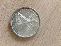 Moeda de prata 20$00 - 1966 da Ponte Salazar - atual Ponte 25 de Abril