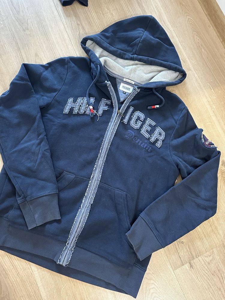 Męska bluza na suwak z kapturem to mi Hilfiger rozmiar XL