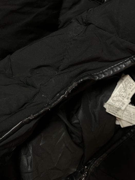 ZARA czarny puchowy płaszcz zimowy naturalny kaczy puch pikowany S