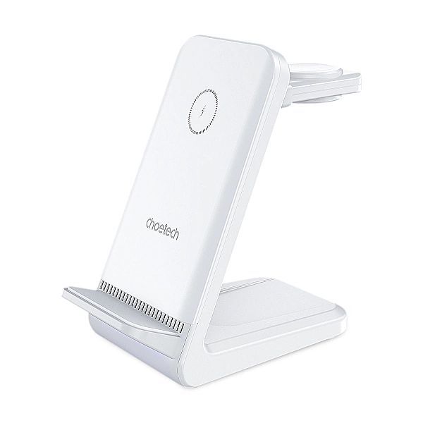 Stacja ładująca indukcyjna 3w1 Choetech T608/15w - biała