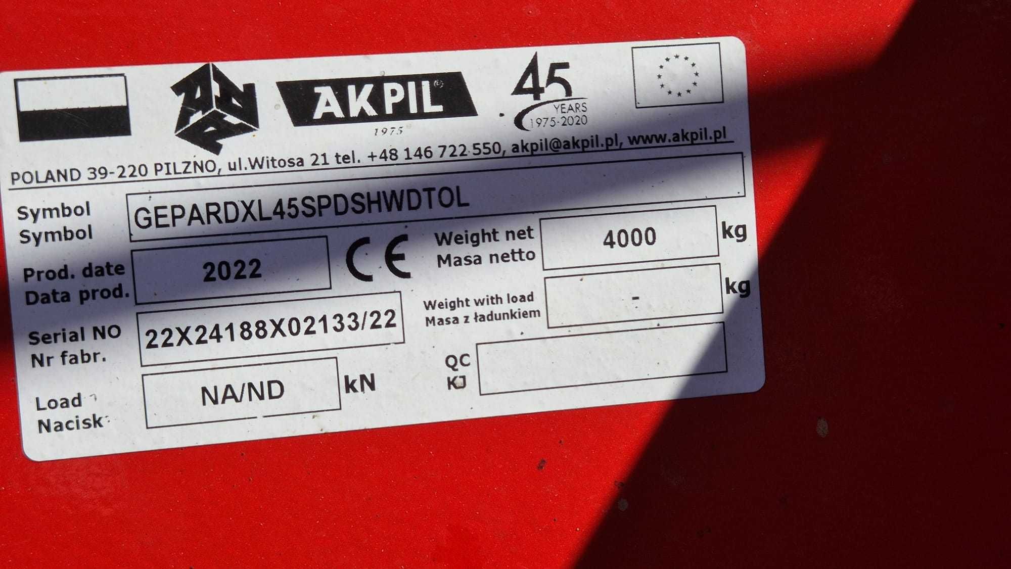 Agregat Talerzowy Akpil GEPARD XL 450