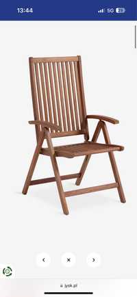 Krzesło drewno akacjowe ogrodowe balkonowe na taras