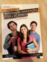 Como Fazer Investigação, Dissertações, Tese e Relatório