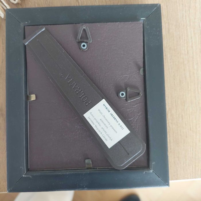Ikona srebrna z wizerunkiem Matki Boskiej z dzieciątkiem 125x145 mm