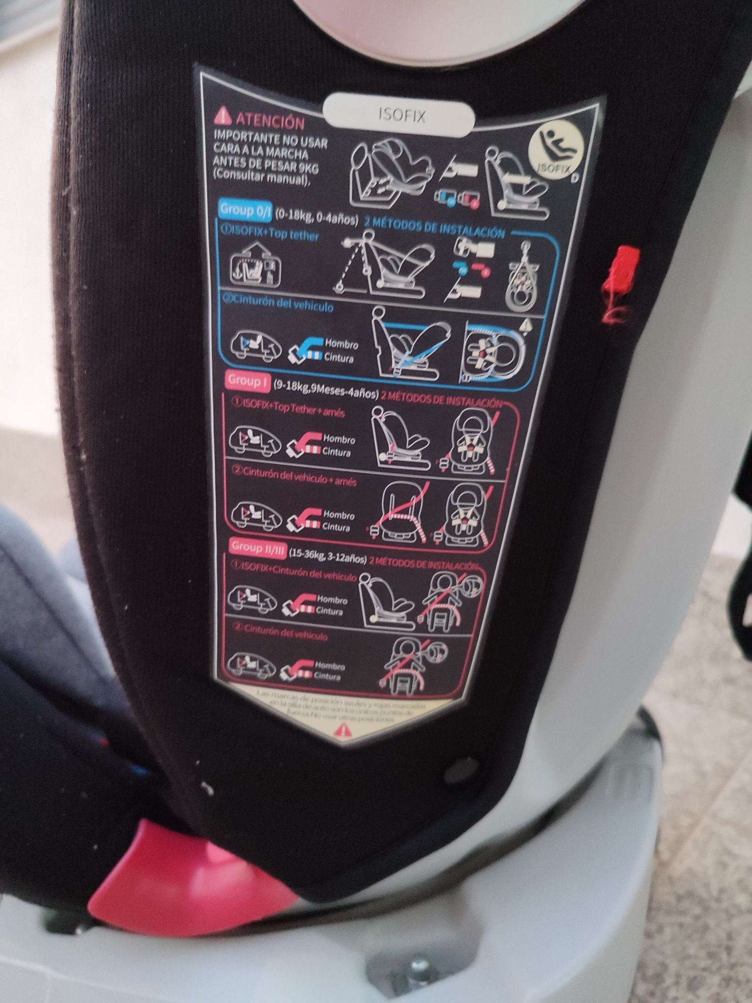 Cadeira auto isofix