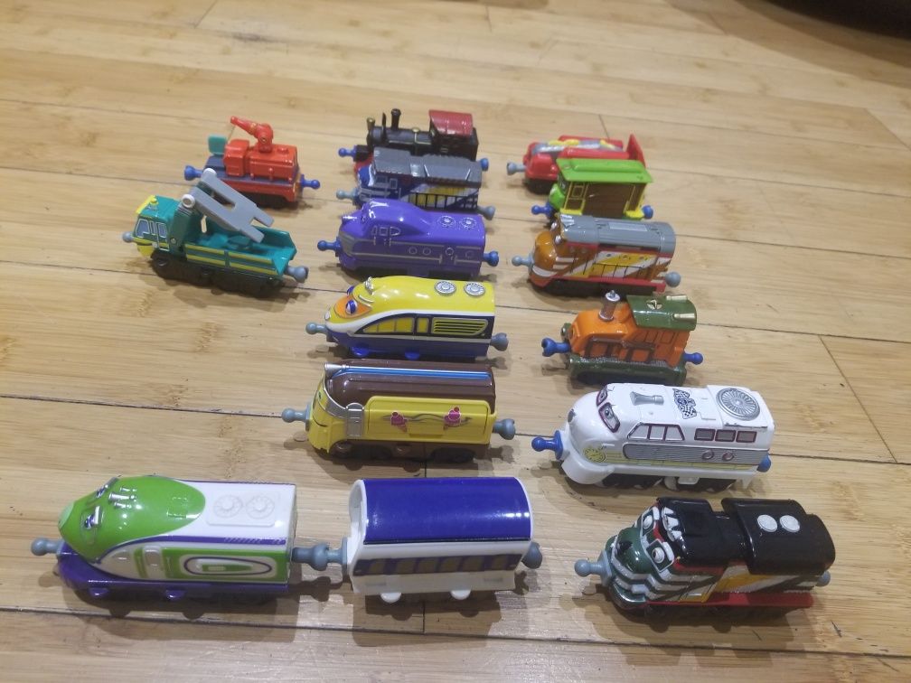 Stacyjkowo Chuggington.  Zestaw pociągów 15 elementów