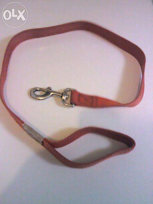 Trela 98 cm vermelha p/animais grandes