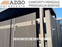 Brama ogrodzenie przęsło grzebien pionowe wertykalne stal aluminium