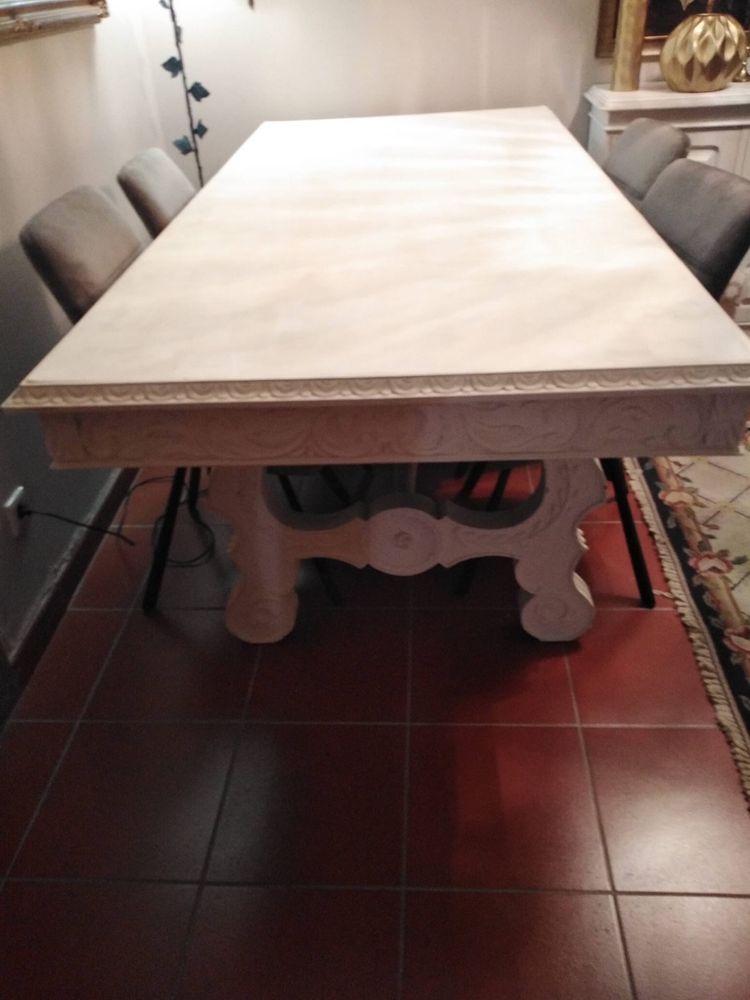 Mesa de madeira c/cadeiras