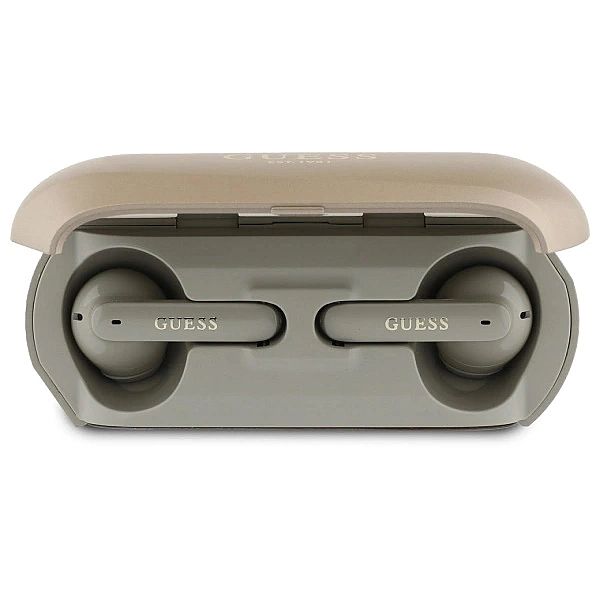 Słuchawki Guess Elongated Metalic Printed Logo Bluetooth TWS + stacja