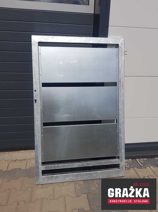 Furtka SUPREME z wypełnieniem – 3 poziome pasy z blachy 90x142cm