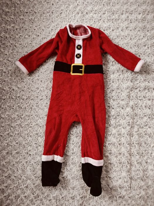 Strój Mikołaja pajacyk świąteczny