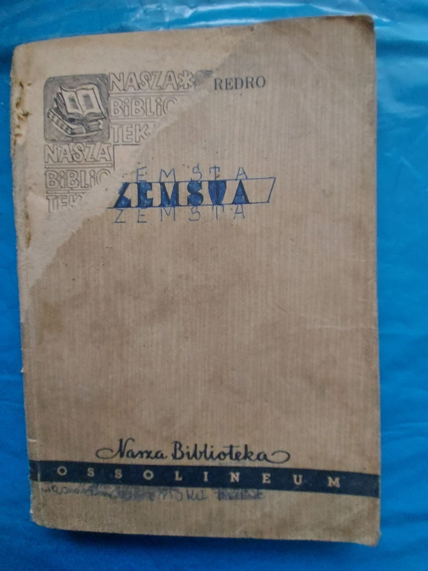 książka Zemsta Fredro 1961r