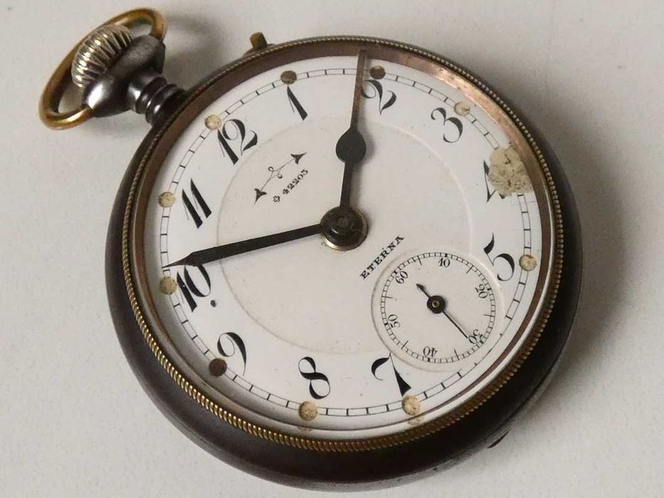 Zegarek kieszonkowy Eterna z budzikiem