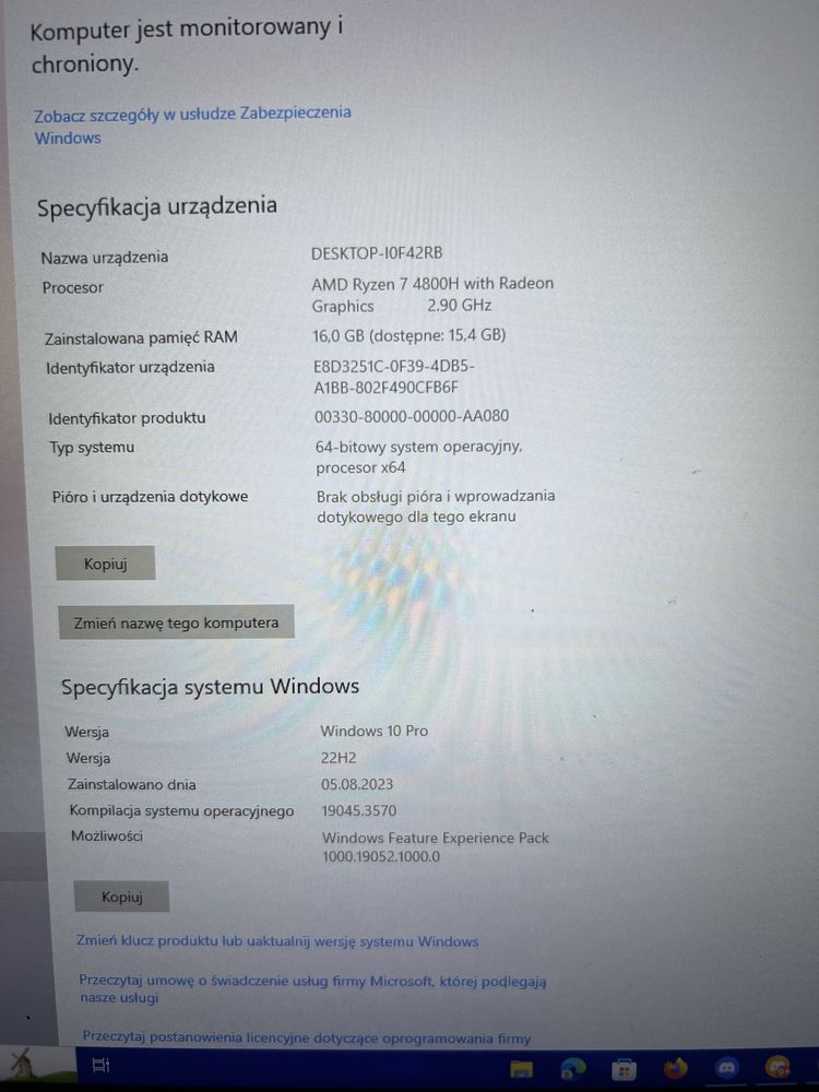 Laptop G513IC jak nowy