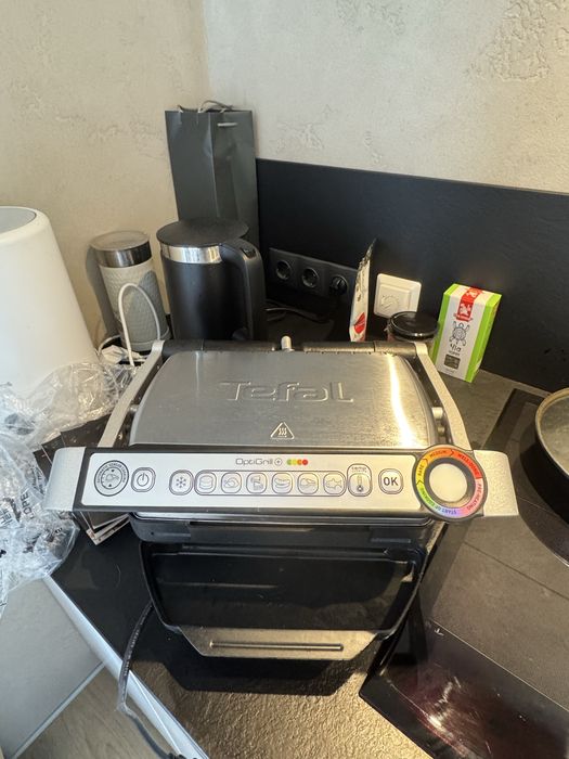 Гриль-барбекю електричний Tefal OptiGrill+ панелі для вафель