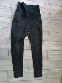 Spodnie ciążowe czarny jeans mama 42