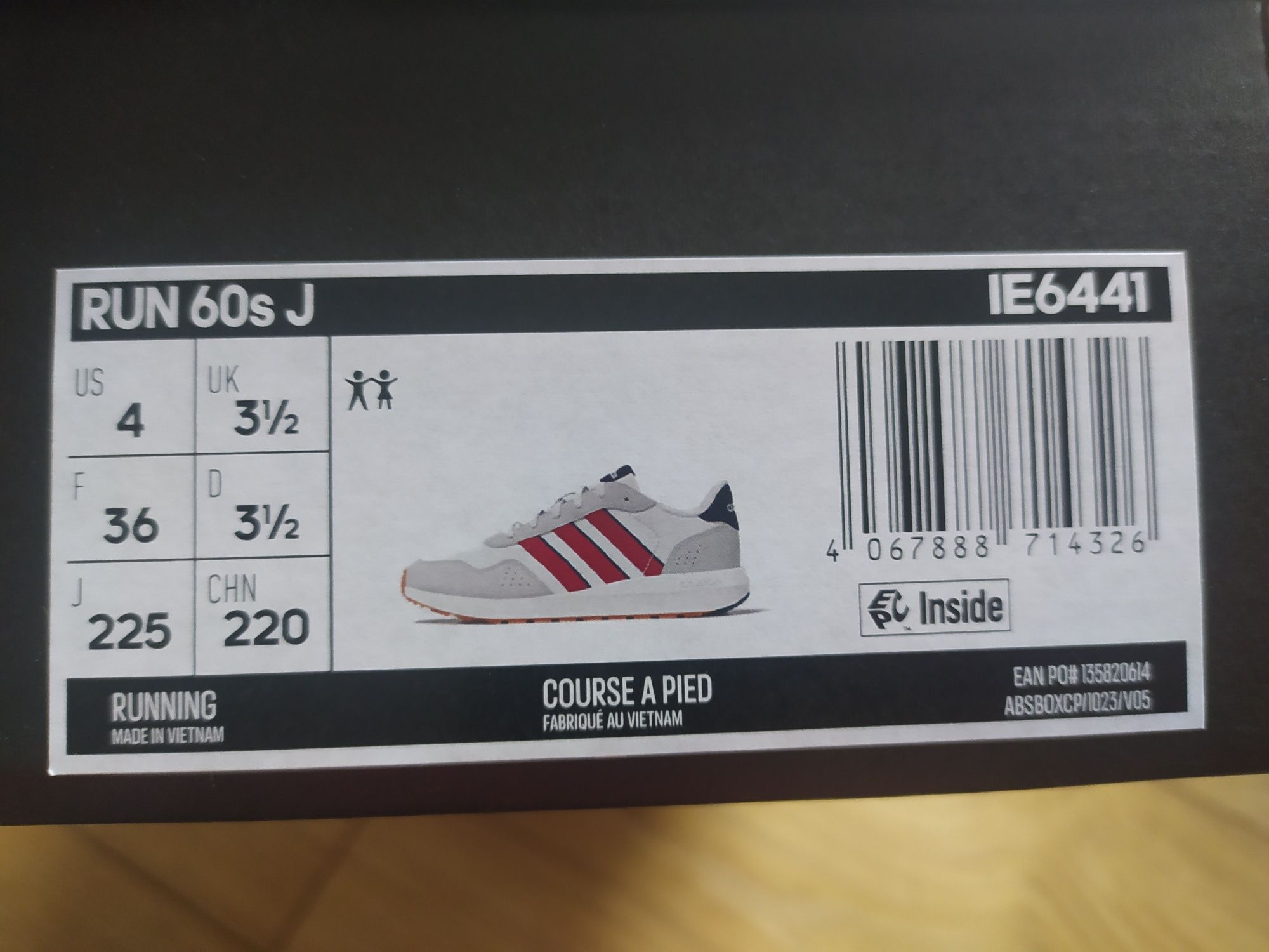 Buty Adidas Run 60s J IE6441 rozmiar 36.