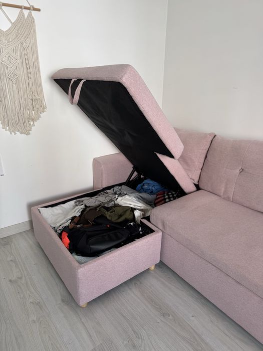 Sofá-cama Chaise Longue 3 Lugares