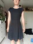 Czarna sukienka w kropeczki h&M r. 36