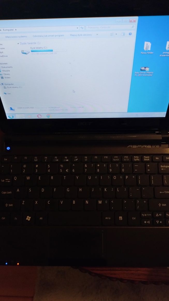 Sprzedam netbook acer