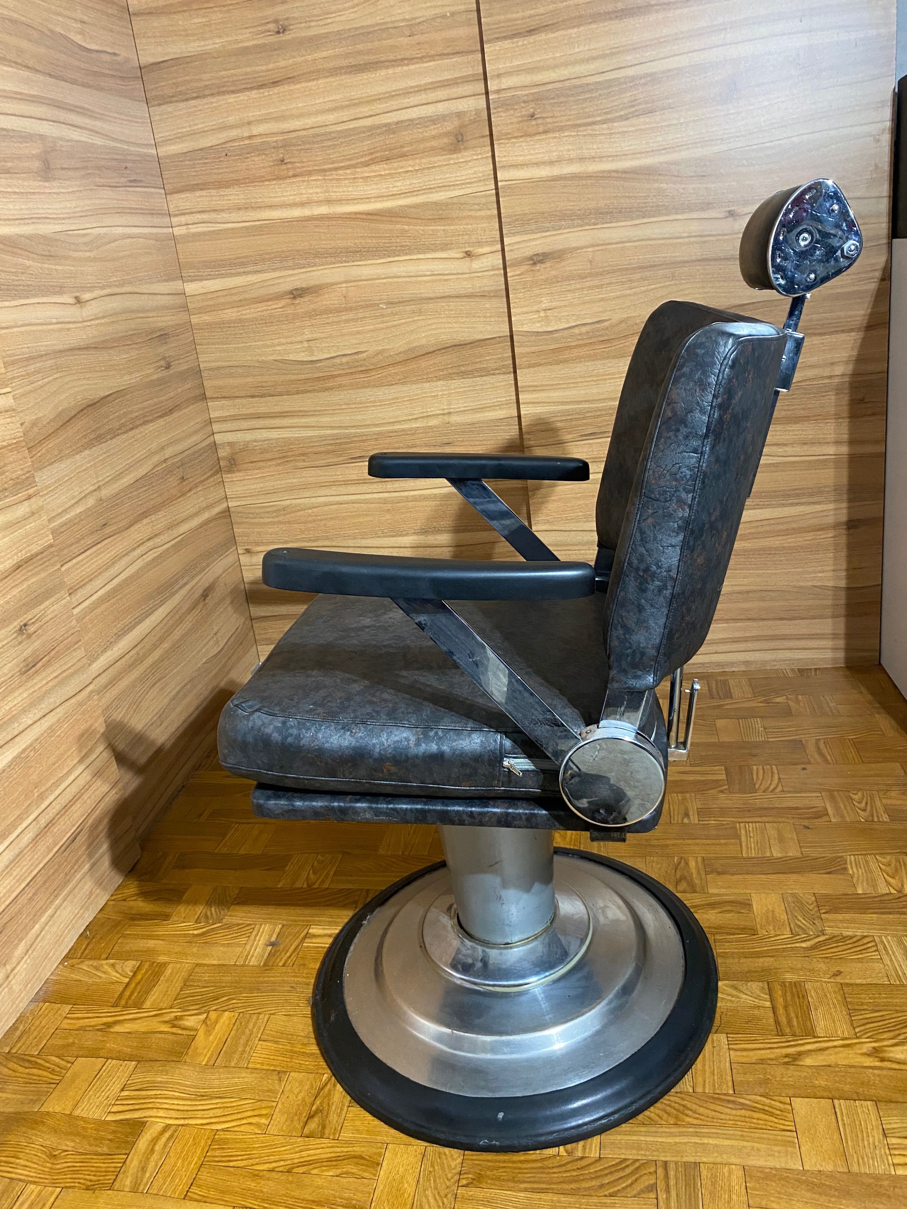 Fotel Barberski  Fryzjerski Vintage Retro