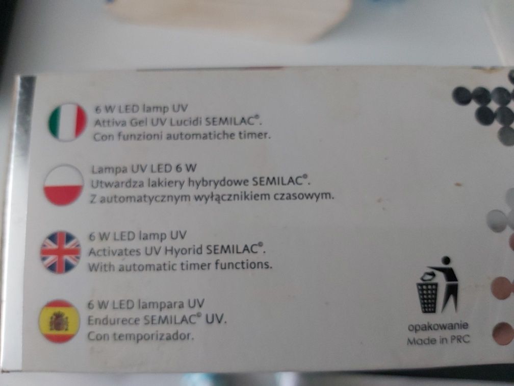Lampa Semilac UV LED