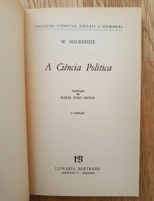 A Ciência Política - W. Mackenzie (portes incluídos)