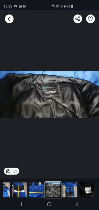 Kombinezon ocieplany z kapturem odpinanym BLUEWEAR męski rozmiar L