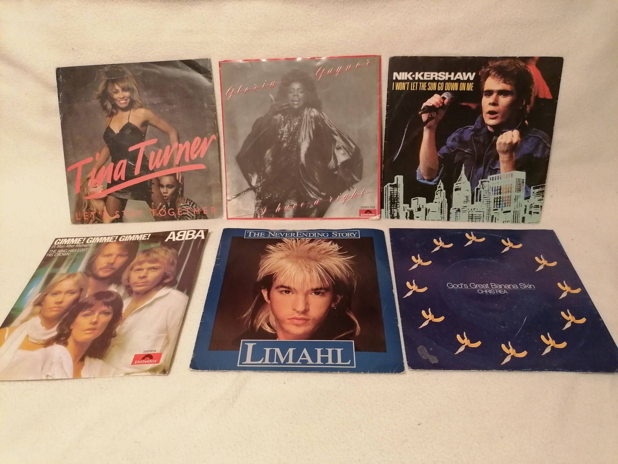 Singles em vinil vários pop rock - Edições raras